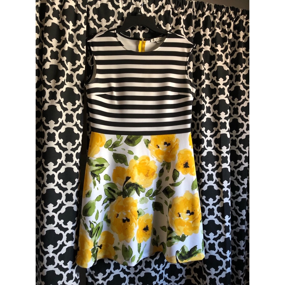 Stipe & Floral Dress